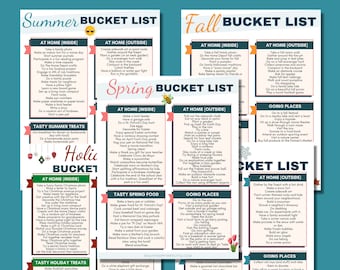 Family Activities | Spring Bucket List | Summer Bucket List | Fall Bucket List | Holiday Bucket List | Winter Bucket List