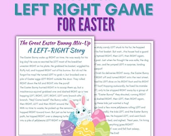 Easter Left Right Story Game, Left Right Easter Game, Right Left Game, Party Game for Kids, Easter Kids Activity, Pass the Gift