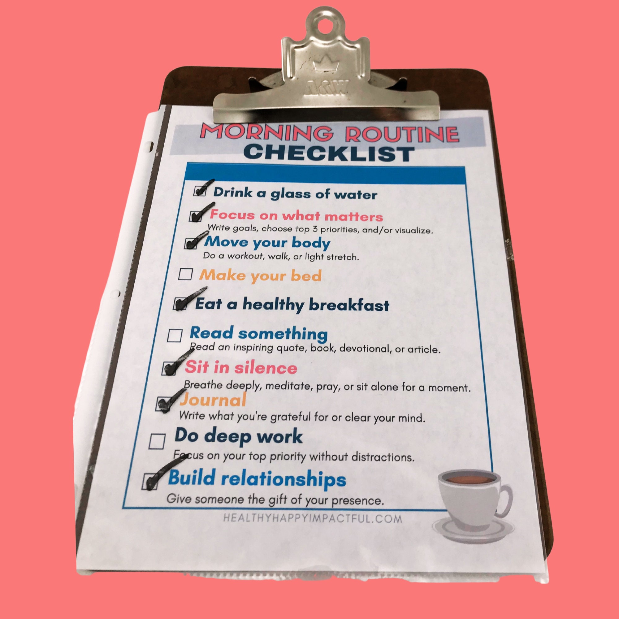 Morning Routine Checklists | Morning Routine Adults | Morning and Night ...