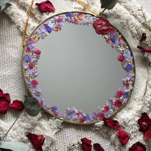 Miroir rond customisé