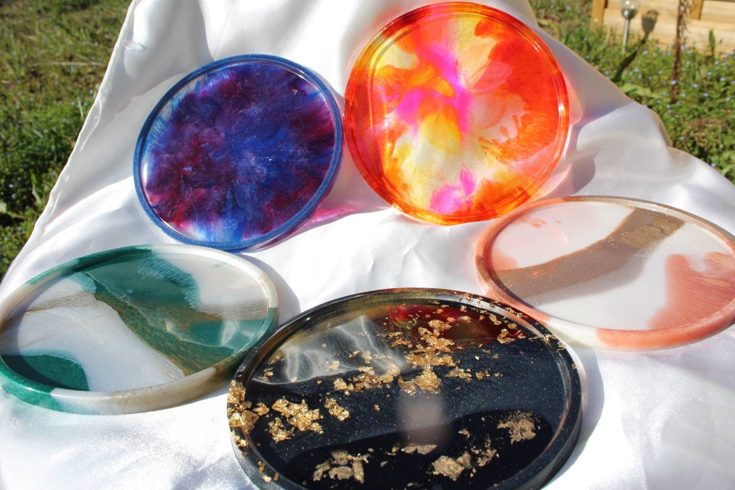 Plateaux Decoratifs Fait Main en Résine Époxy. Sylemacreation