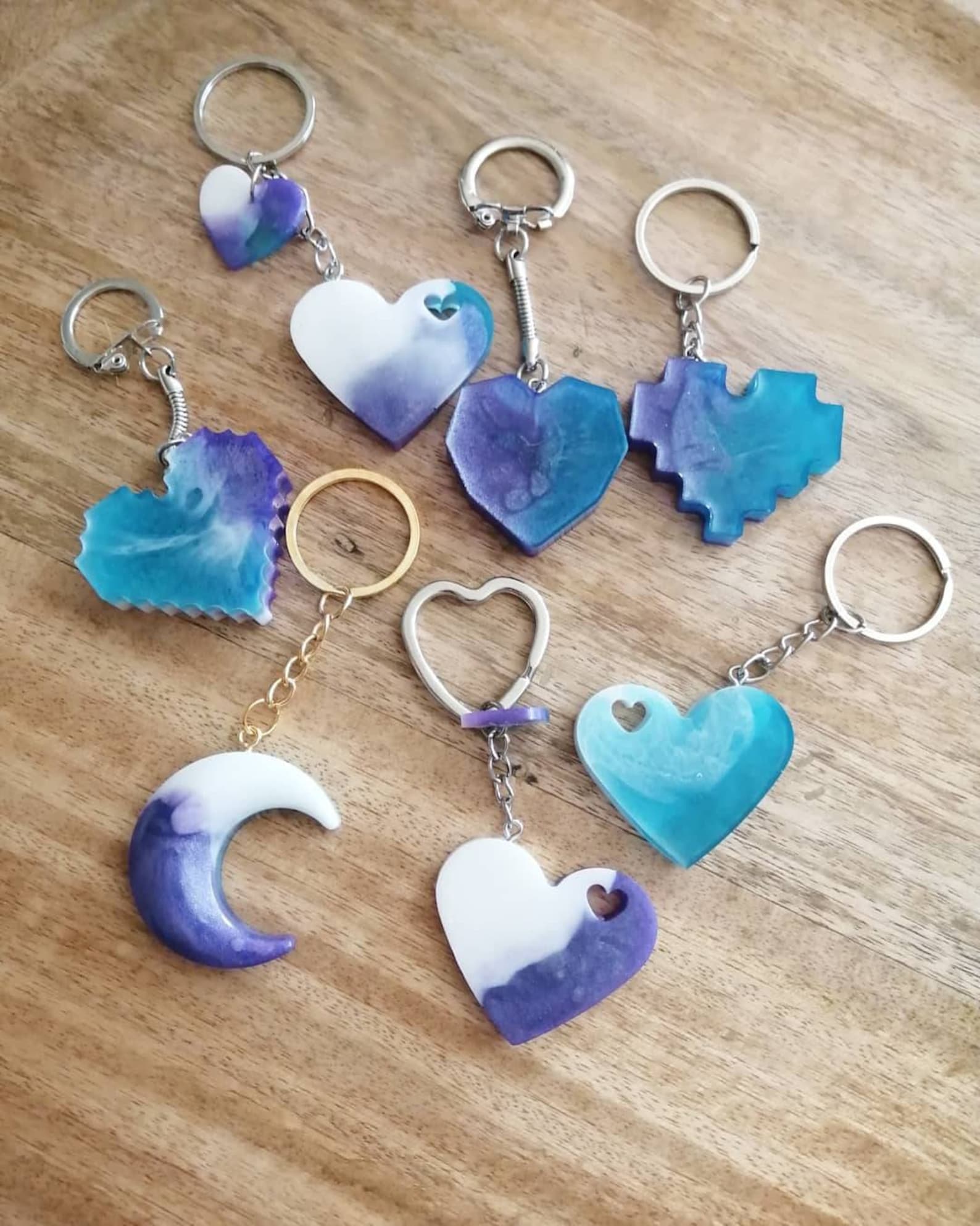 Epoxy resin key holder Etsy
