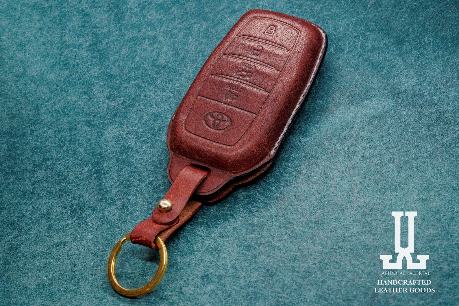 Toyota Key Fob Cover Handmade Leather Toyota Key Case Land | Etsy