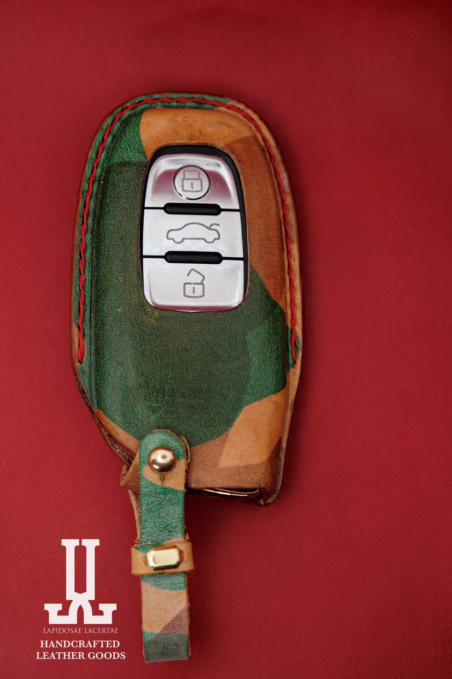 Key Fob Cover Handmade Leather Key Etsy