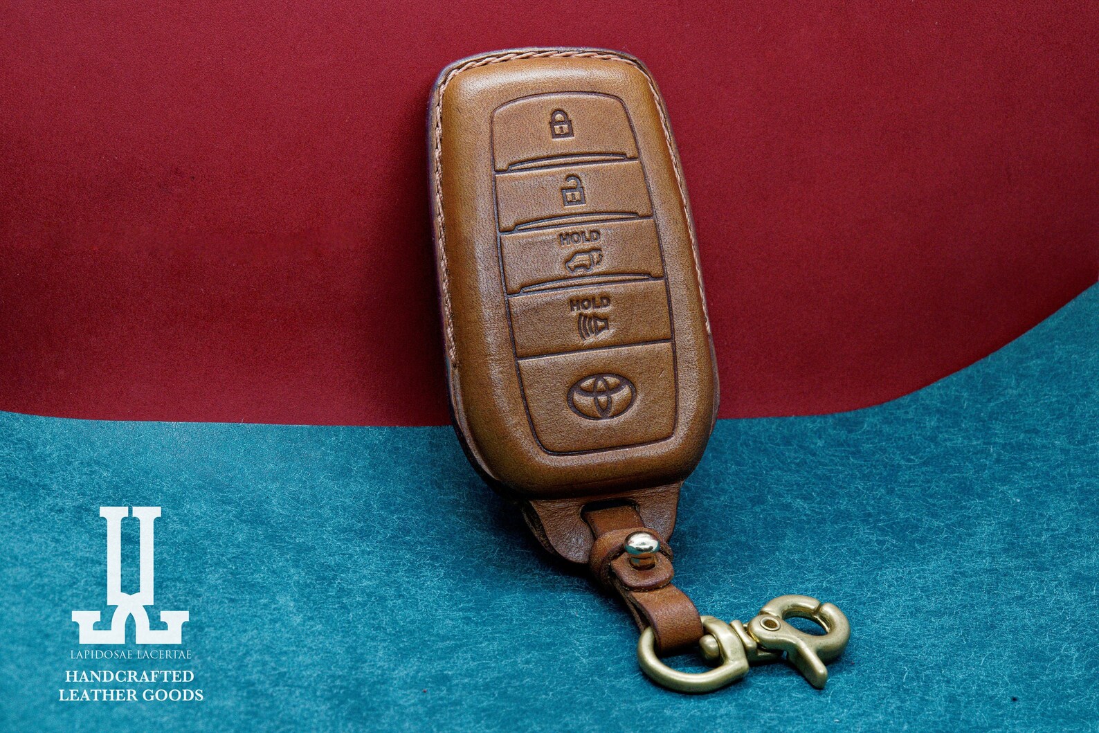 Toyota Key Fob Cover Handmade Leather Toyota Key Case Land | Etsy