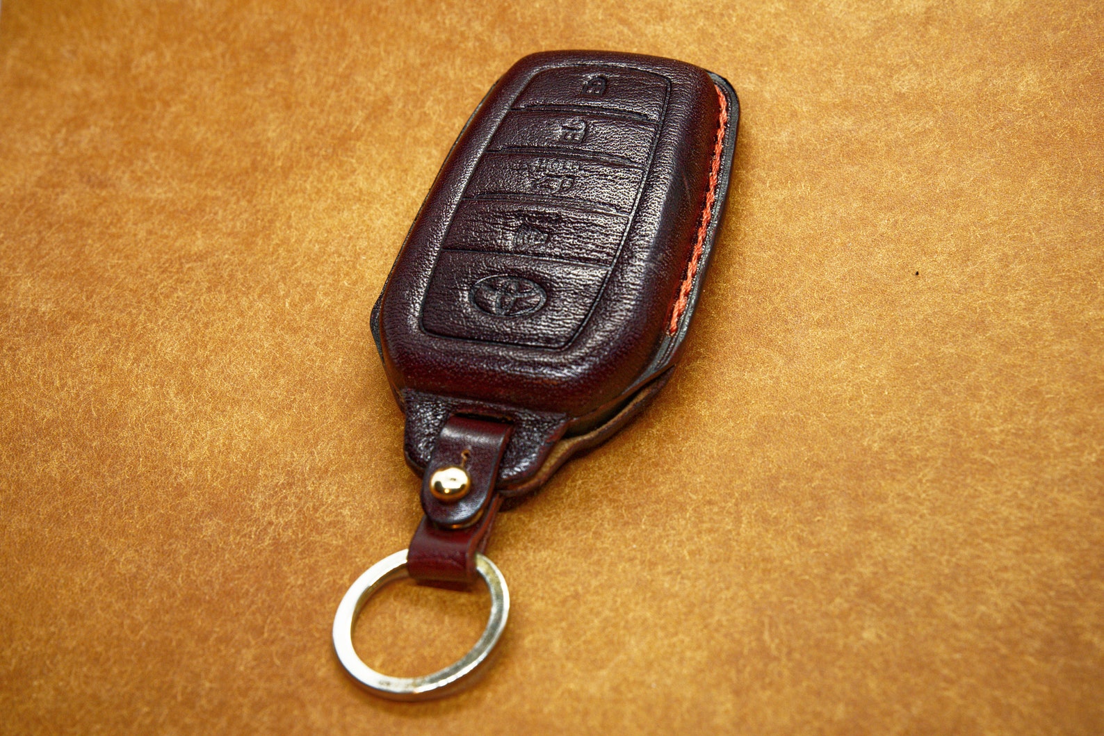 Toyota Key Fob Cover Handmade Leather Toyota Key Case Land | Etsy