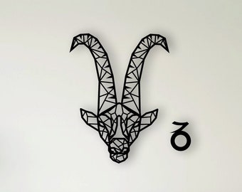 CAPRICORN WALL DECOR - Wooden Wall Decor, Horoscope, Astrology Capricorn, Zodiac Sign, Astrology Art, Wall Décor, Horoscope Art, Capricorn