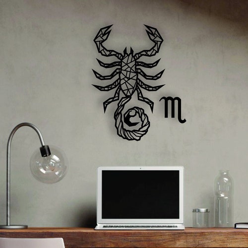 SCORPIO WALL DECOR Wooden Wall Decor Horoscope Astrology Etsy