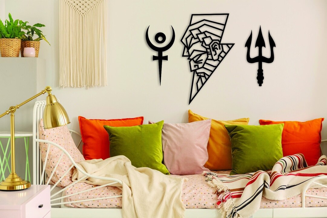 Greek Mythology Wall Decor Poseideon, Zeus, Hades, Wall Art, Zeus Wall