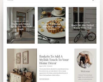 Thème WordPress Sandy pour les blogueurs sur le mode de vie, la mode, les voyages et la gastronomie • Modèle WordPress entièrement réactif • Modèle de site Web pour les blogueurs