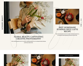 Penelope • Blogger Theme // Responsive Blogger Theme, Minimalist Blogger Theme // Responsive Template for Blogspot // Premade Blogger Theme