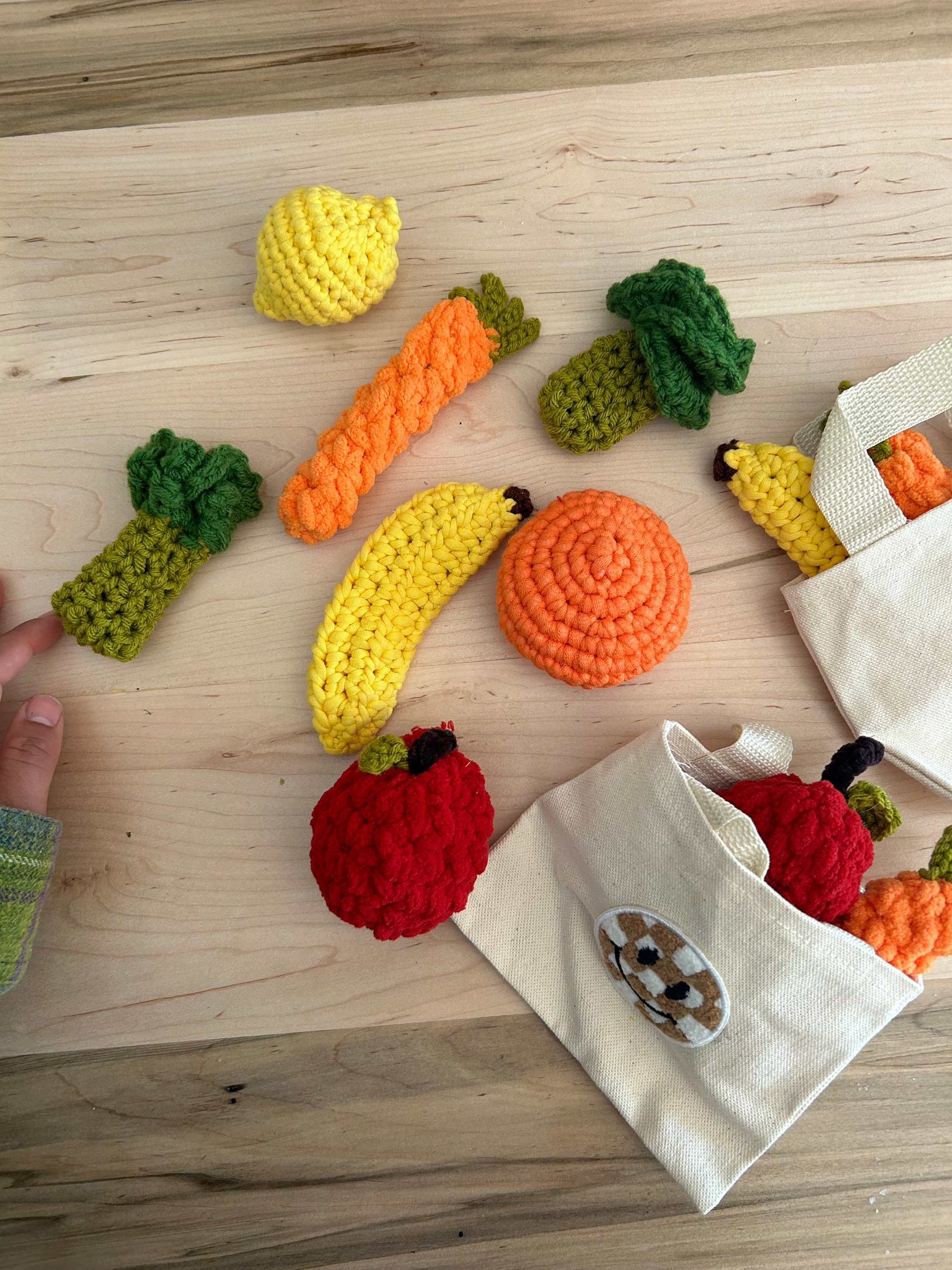 Crochet Play Food, Crochet Food, Play Food, Farmers Market Toys