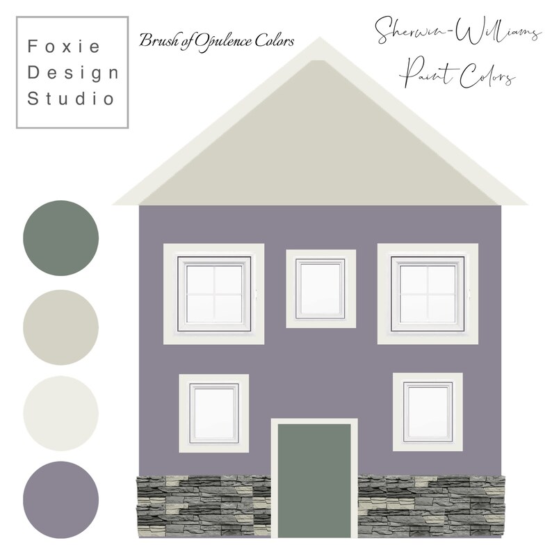 Exterior Brush of Opulence Palette Digital Premade Exterior House