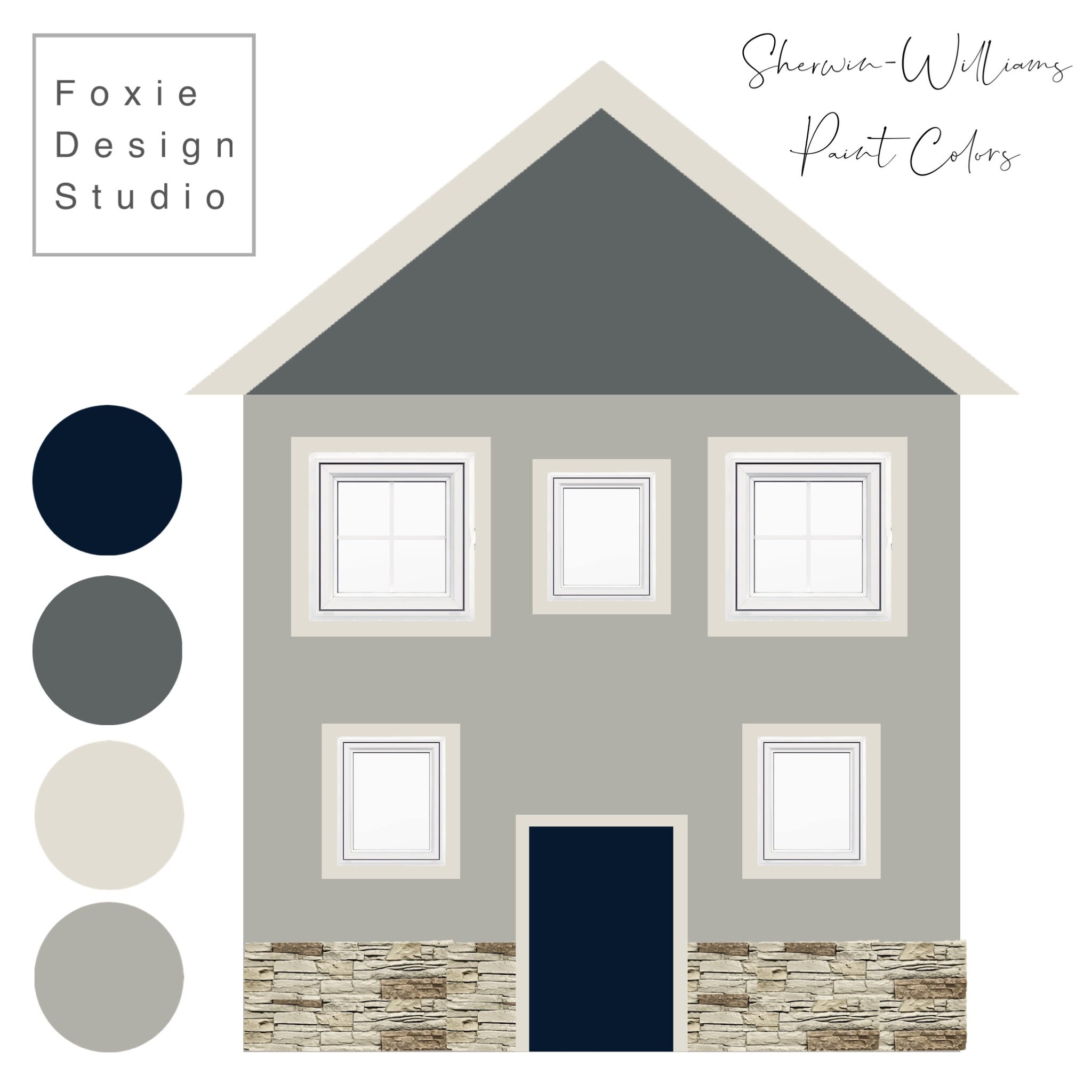 Außenfarbe Palette: Tatsächliche Farbchips | Etsy