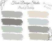 Digital Paint Palette: Brush of Subtlety, Modern Farmhouse Colors, Interior & Exterior Paint Colors, Sherwin Williams Paint Colors