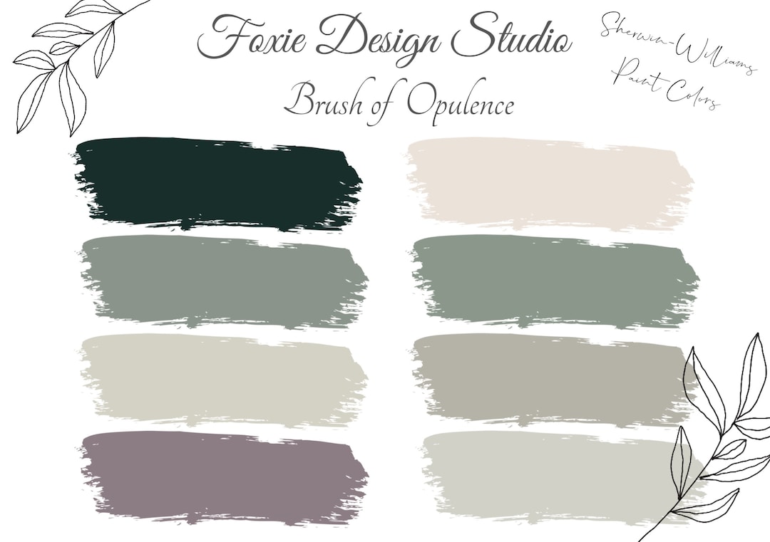 Digital Paint Palette Brush of Opulence ,interior & Exterior Paint