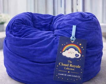 Royal Blue Squishy And Soft Cloud Pillow, Large 18"x18"