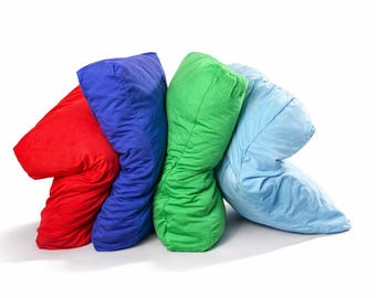 Boys room decor | Soft Pillows | Plush, Colorful, Cooling Fabric | Portable (16" x 16")