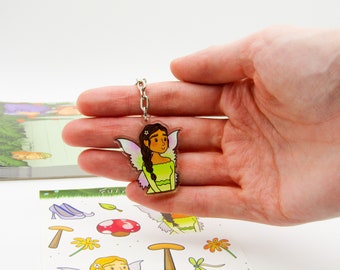 Fairy Keychain – Kawaii Recycled Acrylic Bag Charm