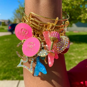 Designer bangle charms deals