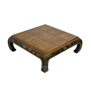 Mid Century Chinoiseries Ming Style Square Coffee Table