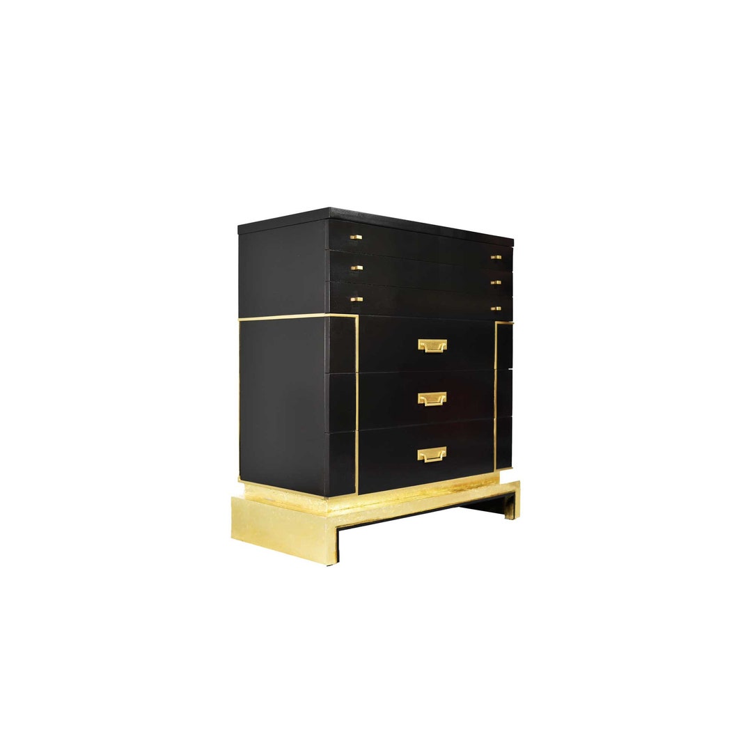sieling modern dresser Sieling Modern Maple & Ebony Bedroom Set