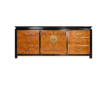 1970s Chin Hua Collection Burlwood Dresser by Raymond Sobota Century Furniture