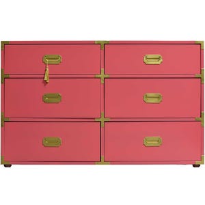 pink campaign dresser Campaign Styled Dresser in Custom Mixed Pink Milk Paint