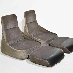 Contemporary Hosu Convertible Lounge Chair for Modern Work Coalesse by Steelcase - A Pair