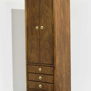 1970s Campaign Chifferobe Accolade Collection by Drexel Furniture - A Single Unit