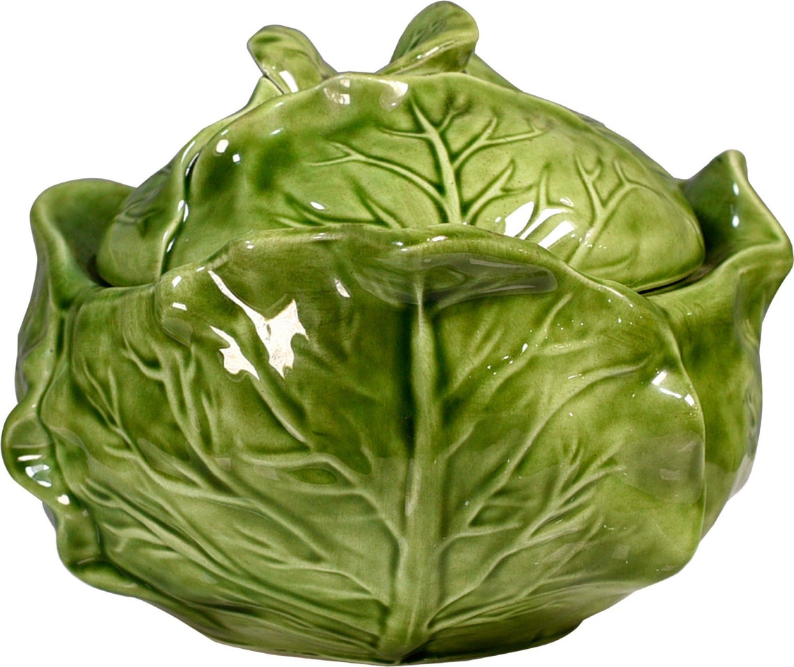 Vintage Ceramic Lidded Cabbage Bowl from Holland MI Etsy