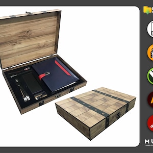 Laser Cut Jewellery Box, Gift Box, Crate Box, Storage Box, Svg, Dxf, Pdf, Ai, Laser cut file, Glowforge Cut, Vector Templates, Laser Project