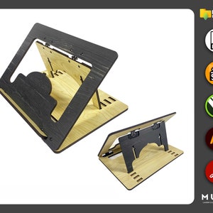 Laser Cut Quran Holder, Quran Stand, Quran Kerim, Book Stand, İslamic, Dxf, Pdf, Ai, Laser cut file, Cnc Cut, Glowforge Cut, Vector Template