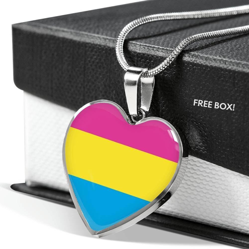 Pansexual Pride Necklace Pan Pride Jewelry Pansexy Pride Etsy UK