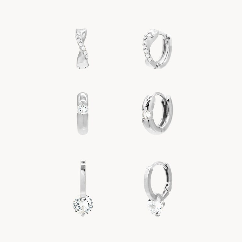 Seraphic Earrings Set, 14k Gold Dipped Earrings, Multi Earring Set, Mix