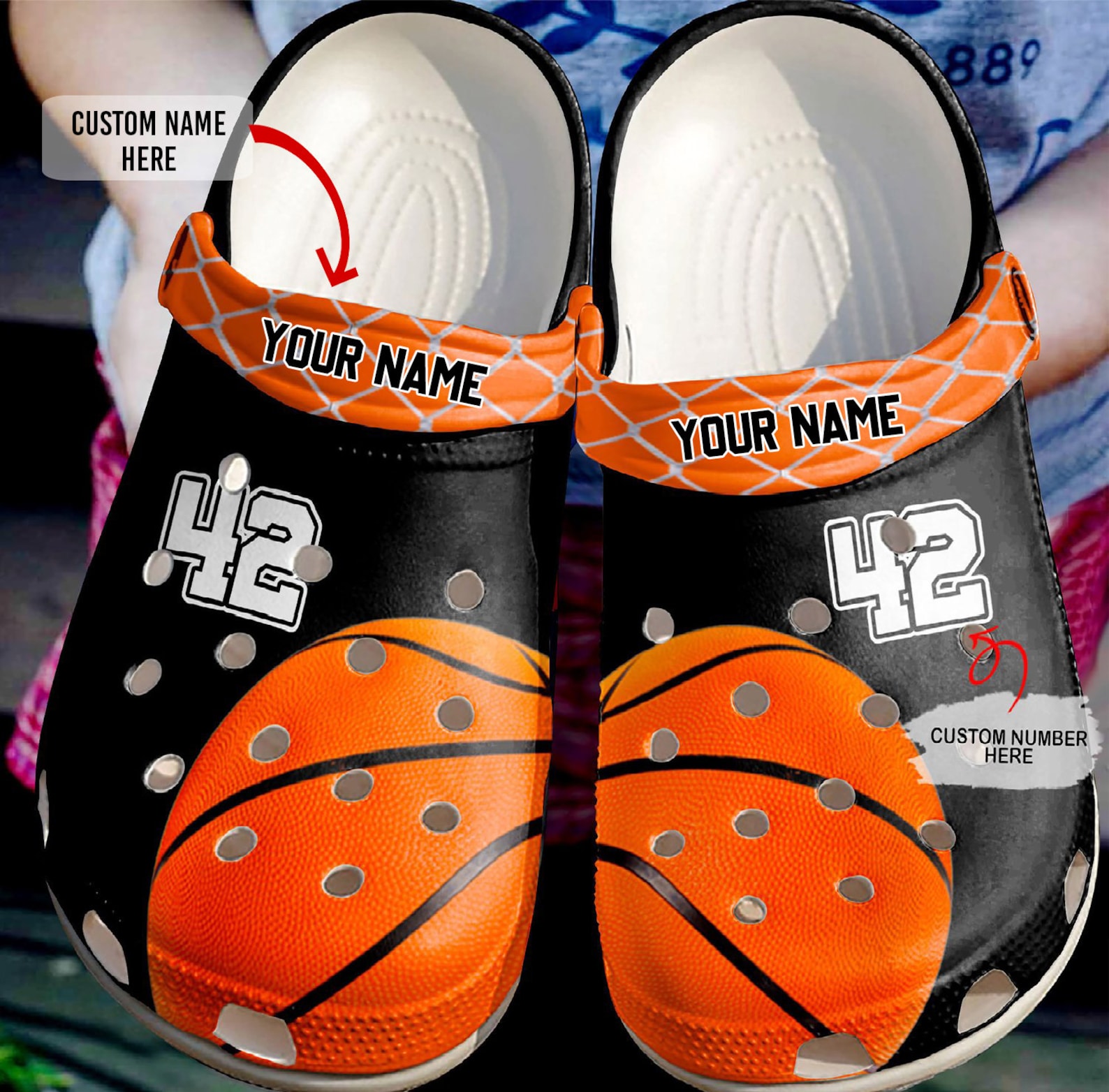 basket ball crocs