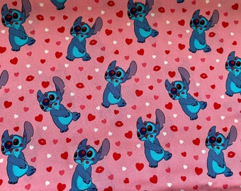 Stitch Valentines Love and Hearts Hedgehog Bag, Guinea Pig, Small Animal, Sleep Sack, Snuggle Bag, Bonding Bag