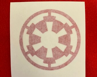 Star Wars Imperial Logo Symbol, Vinyl Decal, Waterproof, Dark Side