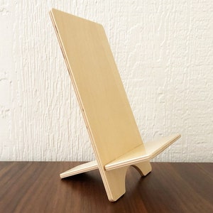 6 Easel Style Book Stand, Made In the USA With Birchwood Bookstand / Ready For Retail Book and Art Displays. image 5