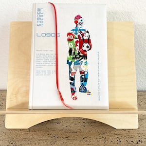 Book Display Stand Wood | 12” Easel Holder for Books, Art Prints & Signs | Retail Countertop Display