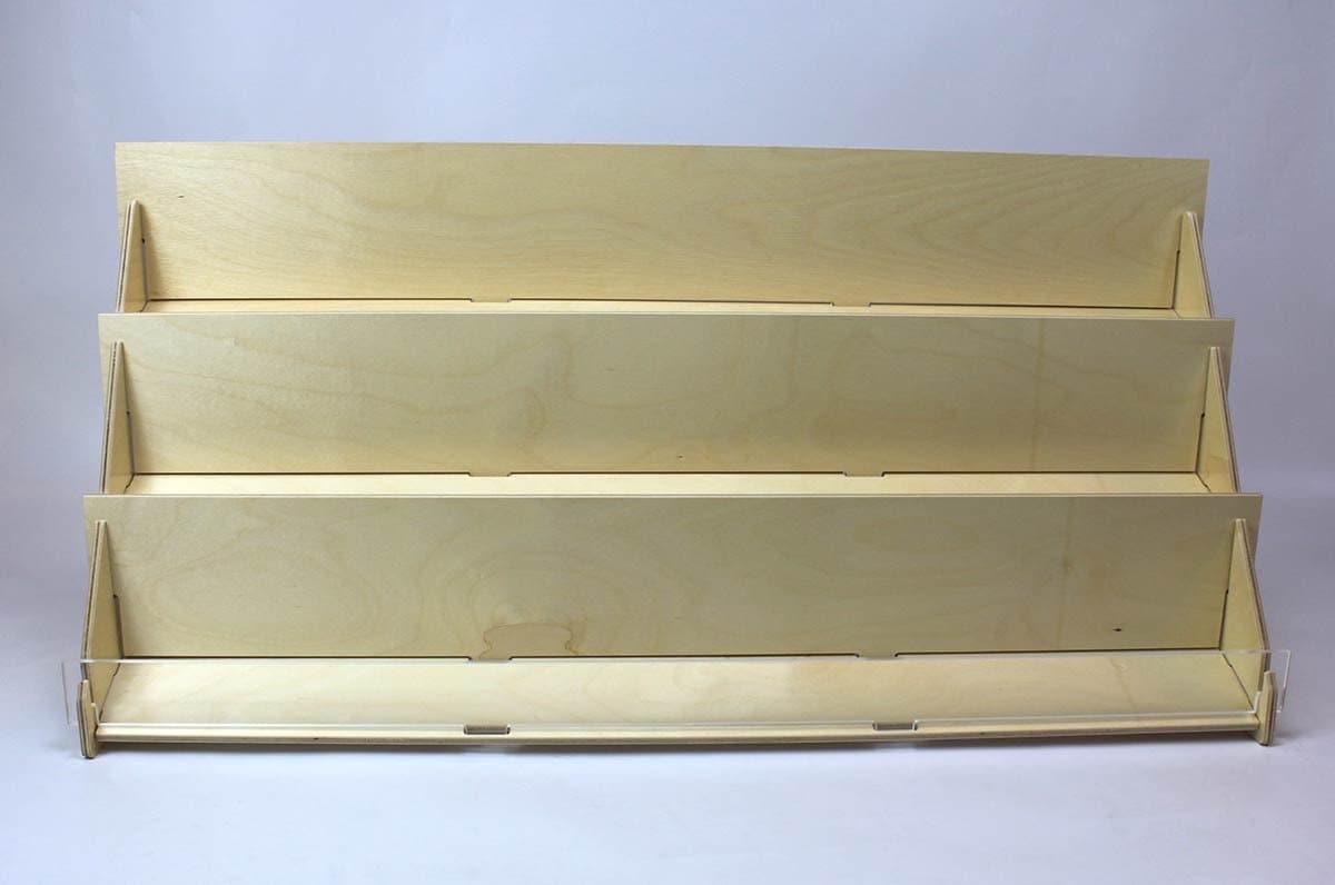 Birch Plywood 3Tier Counter Top Retail Display Stand Card Etsy