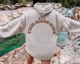 Gildan 18500 Outdoor Mockup | Sand 18500 Model | Back of 18500 Mockup | 18500 Back Model | Hoodie Mockup | Hoodie Model | 18500 Trendy Mock