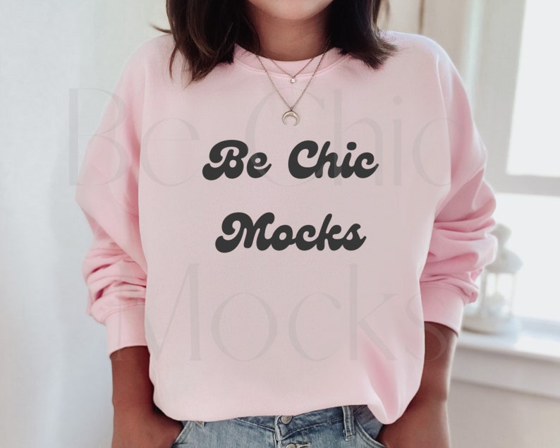 gildan 18000 light pink