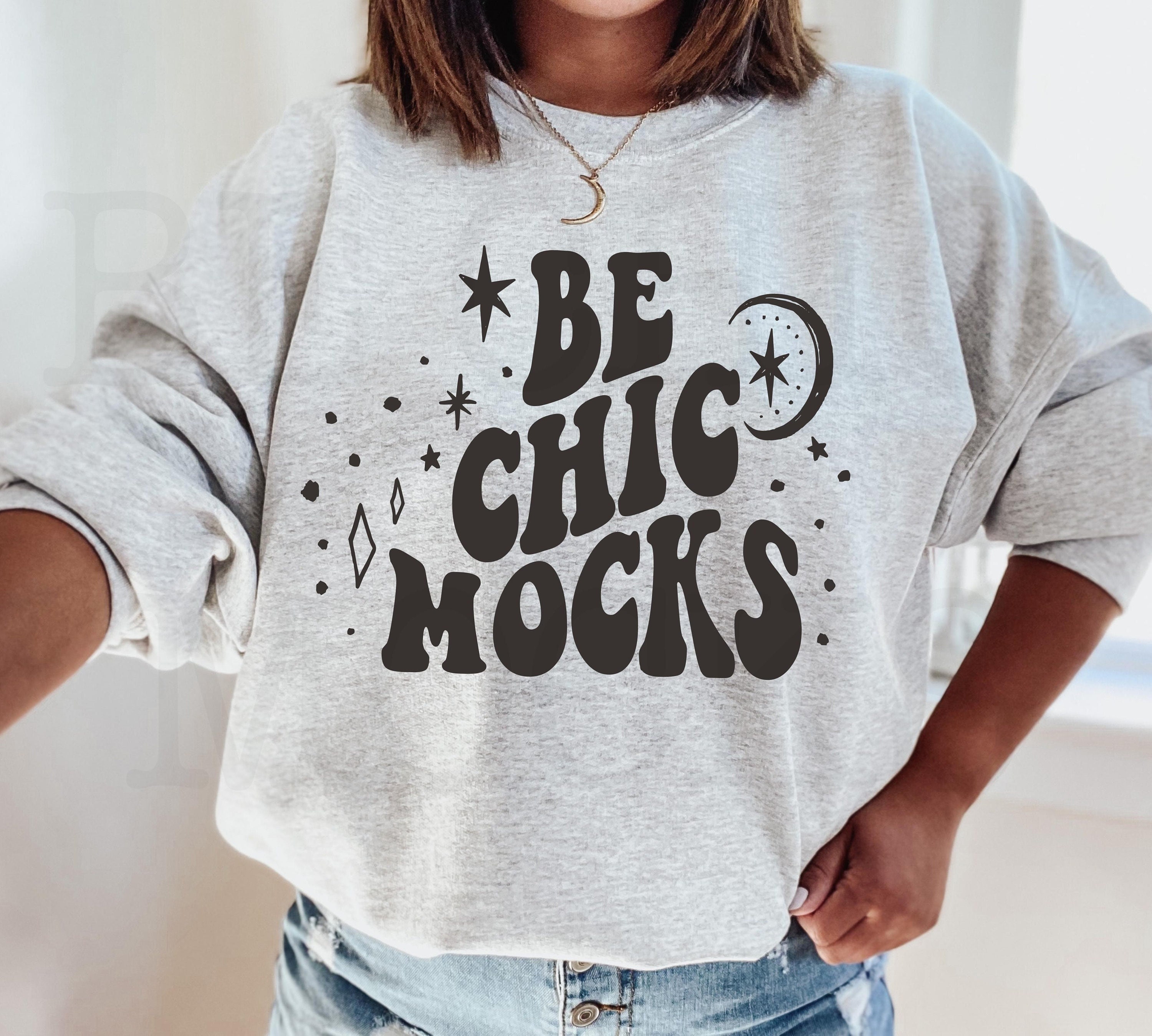 Gildan 18000 Selfie Mockup Gildan Ash 