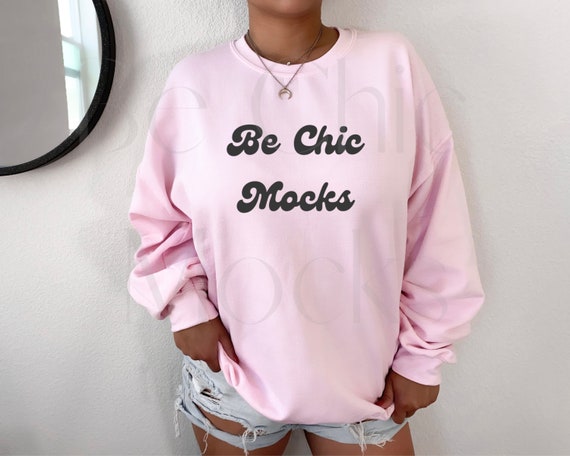 gildan 18000 light pink