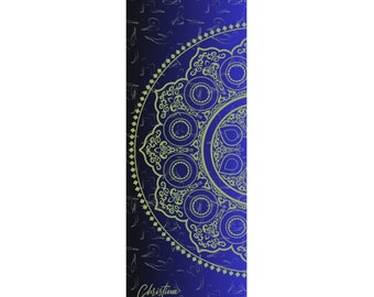 Custom Fitness Mat, Yoga Mat, Workout Mat, Ottoman-Inspired Professional Non-Slip Rubber, Perfect for Meditation and Pilates
