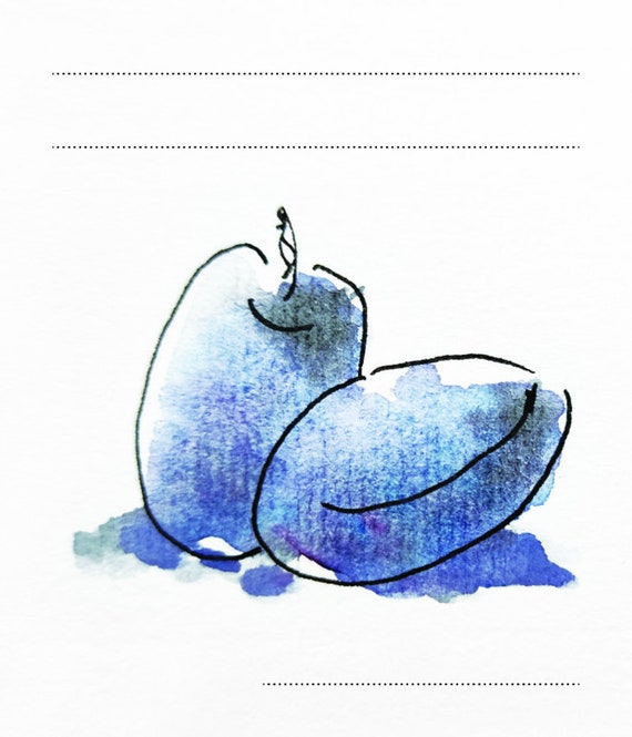 I Plum sticker for homemade products I Etsy