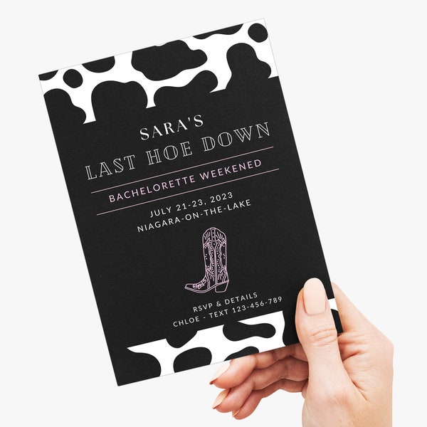 Last Hoe Down Invitations Etsy Last Hoe Down Invitations Etsy