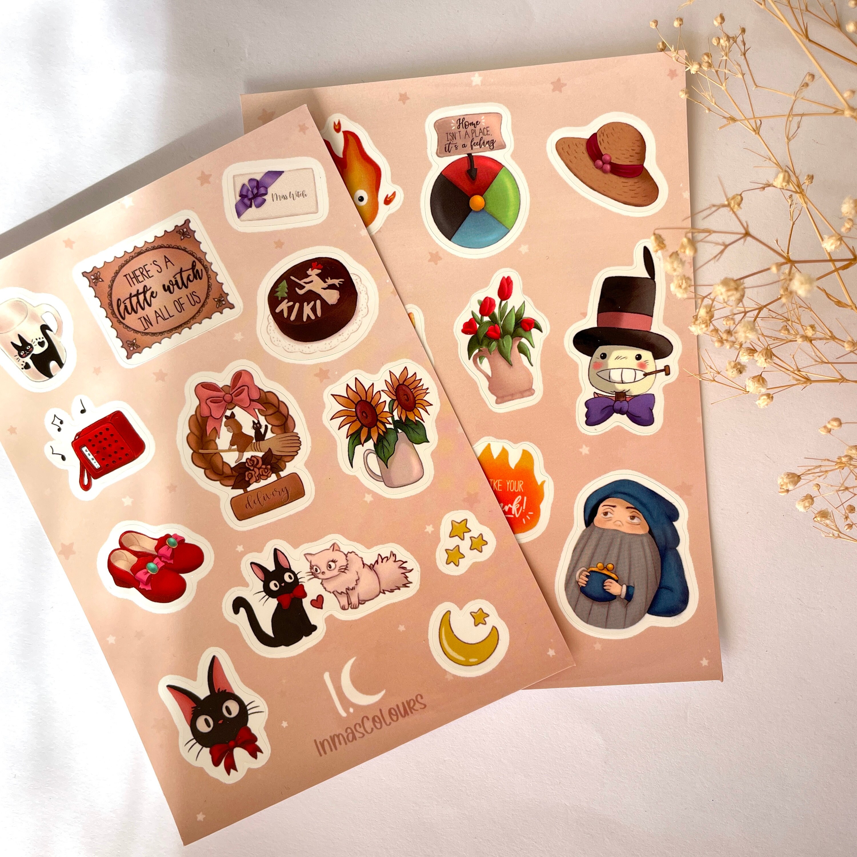 Anime Sticker Sheet Vinyl Stickers Kiss Cut Stickers Bullet Etsy