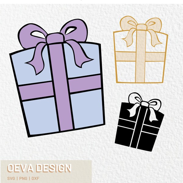 Present SVG / Birthday SVG / Gift SVG / Gift Wrapping / Presents / Digital Download / Birthday Highlight / Surprise / Christmas / Easter /